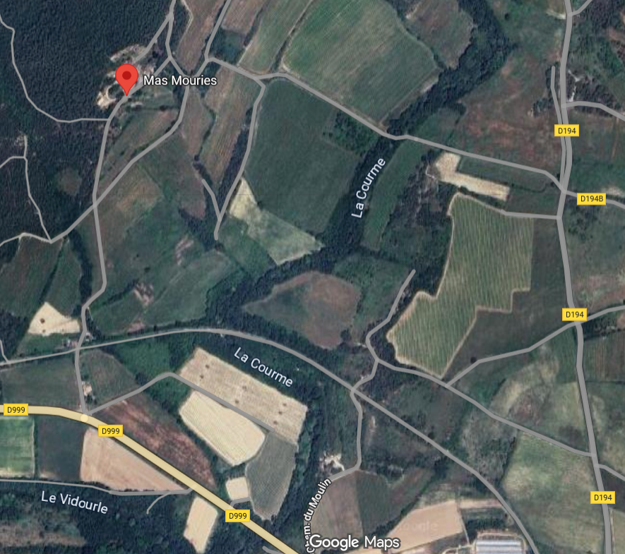 Plan du Mas Mouriès